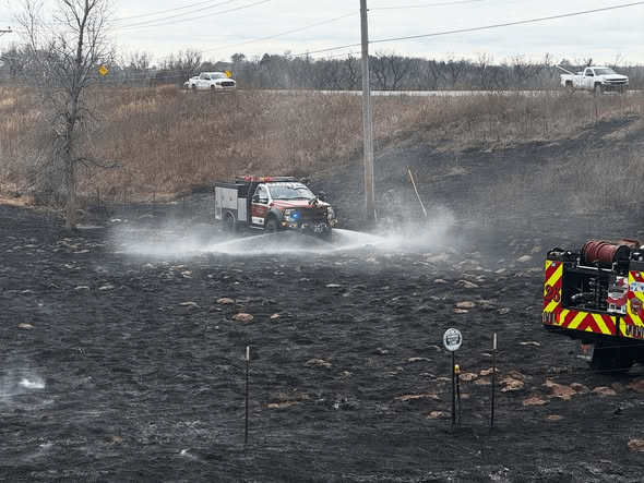 OKC fire crews respond to grassfire in SW OKC