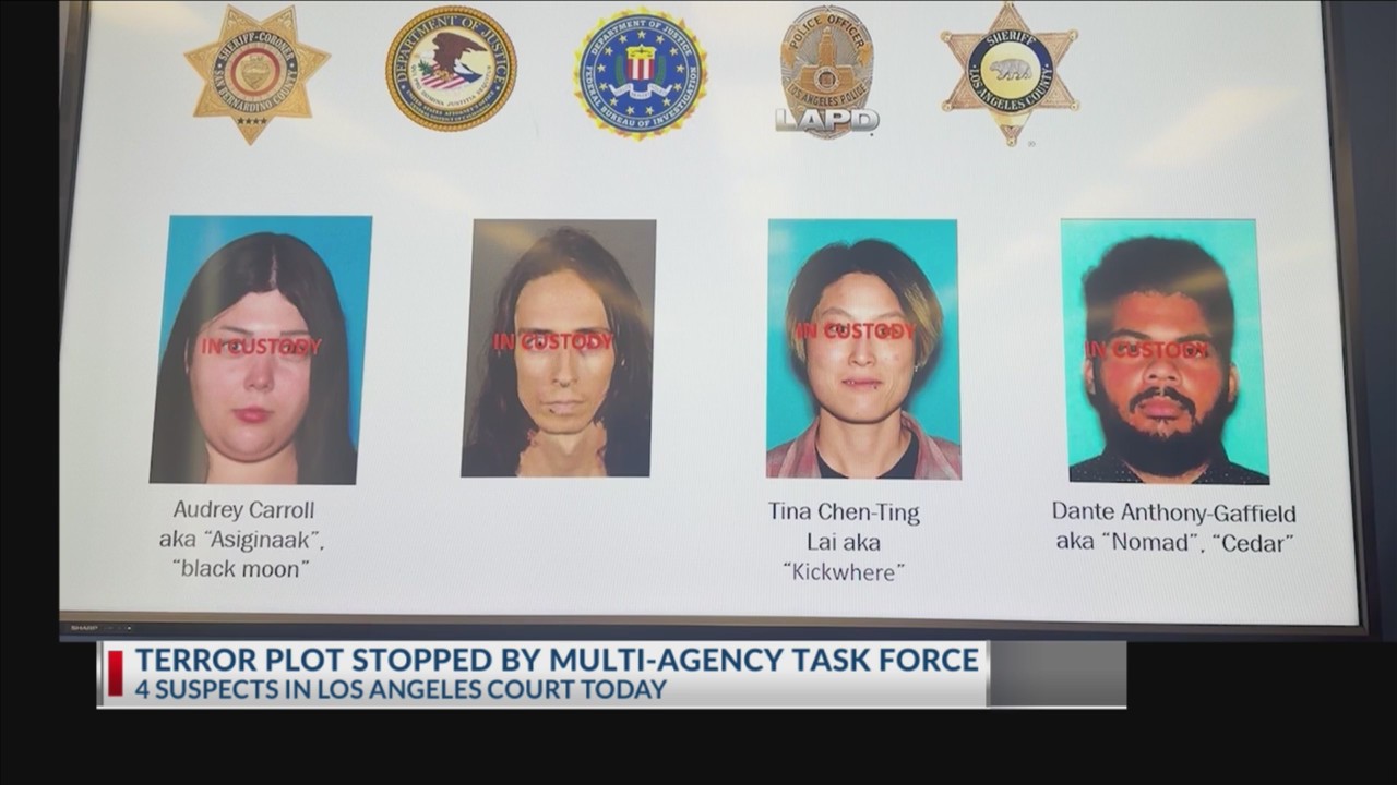 FBI says it foiled a Southern California terror plot, 4 arrested