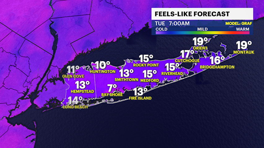 Very cold overnight on Long Island; a warm-up and late-week rain is on ...
