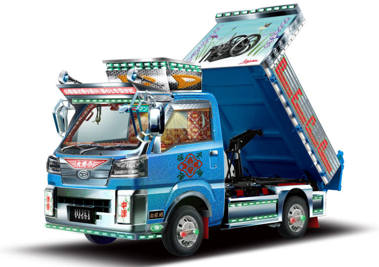 ダイハツが“デコトラ”仕様の「ハイゼット トラック」を出展【東京