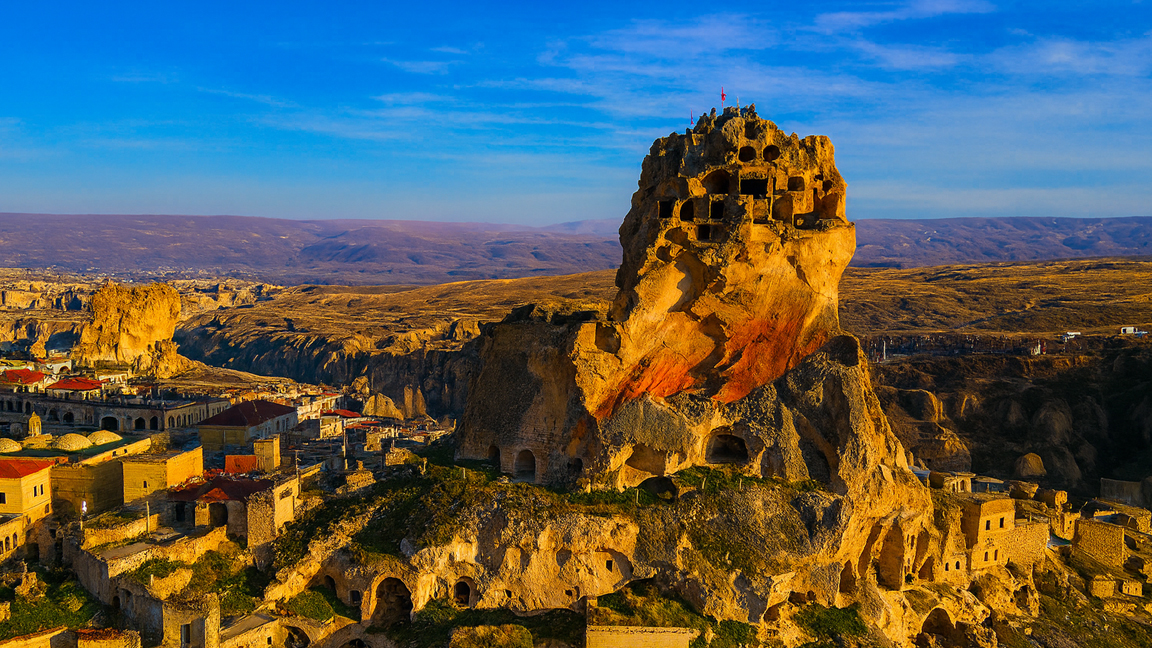 Mysterious houses carved in stone