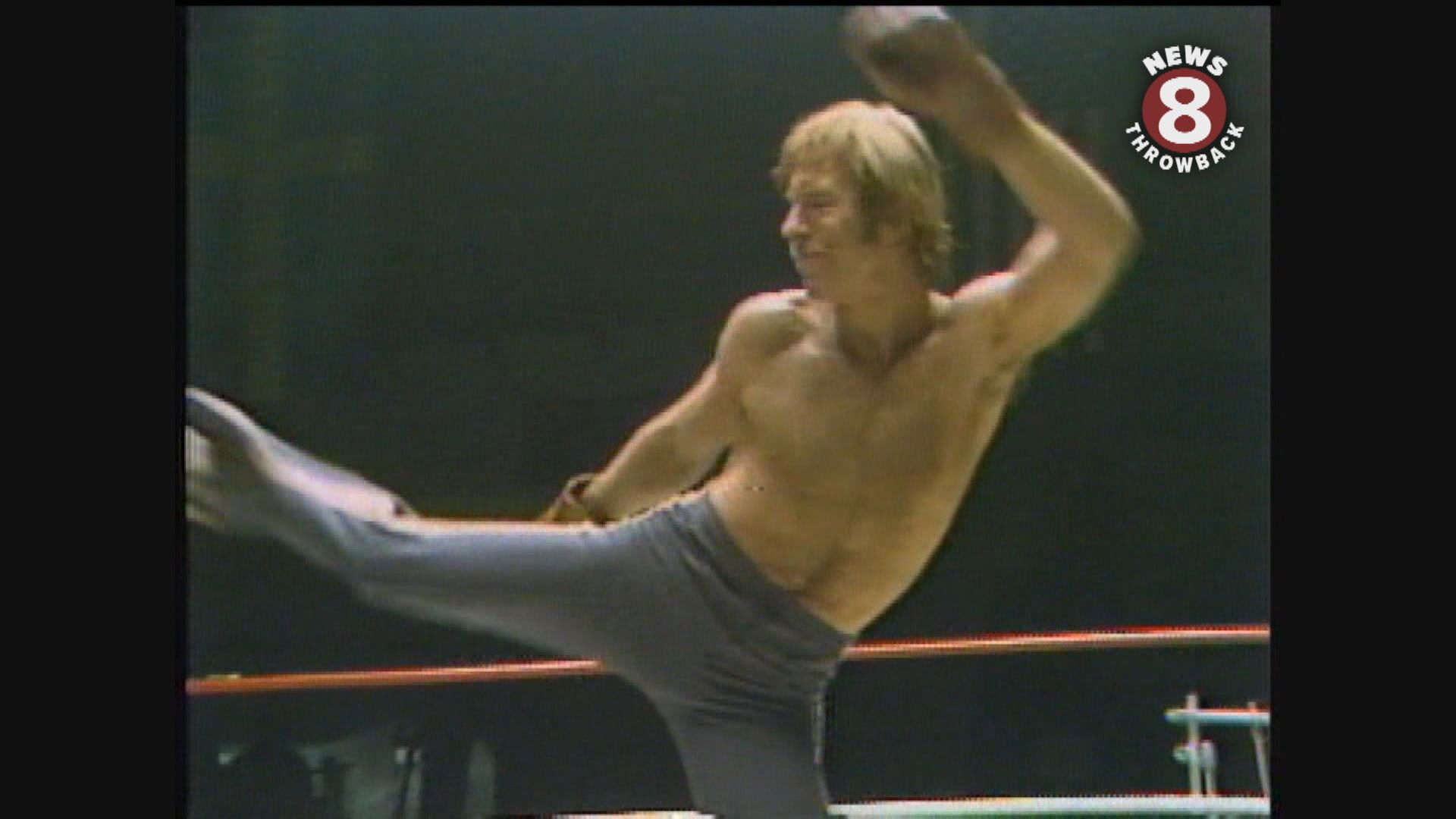 1978 extras on set of the film 'A Force of One' in San Diego