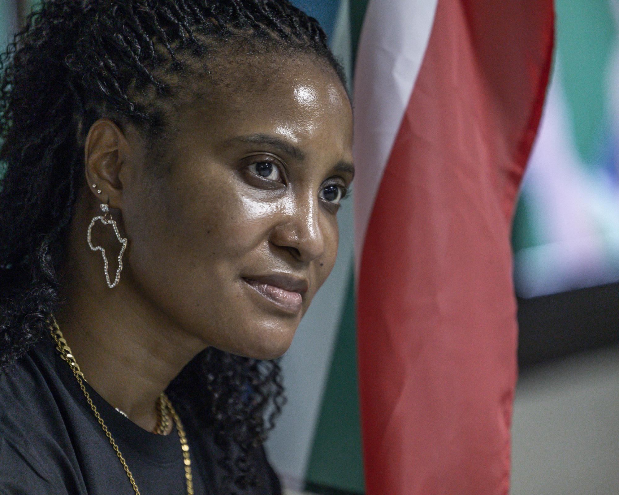 Duduzile Zuma-Sambudla has been accused of recruiting the men, saying they would be bodyguards for her father’s uMkhonto weSizwe party or attending a training course. Photograph: Rajesh Jantilal/AFP/Getty Images