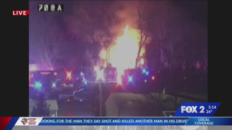 Fire destroys vacant house in Wentzville, no injuries reported