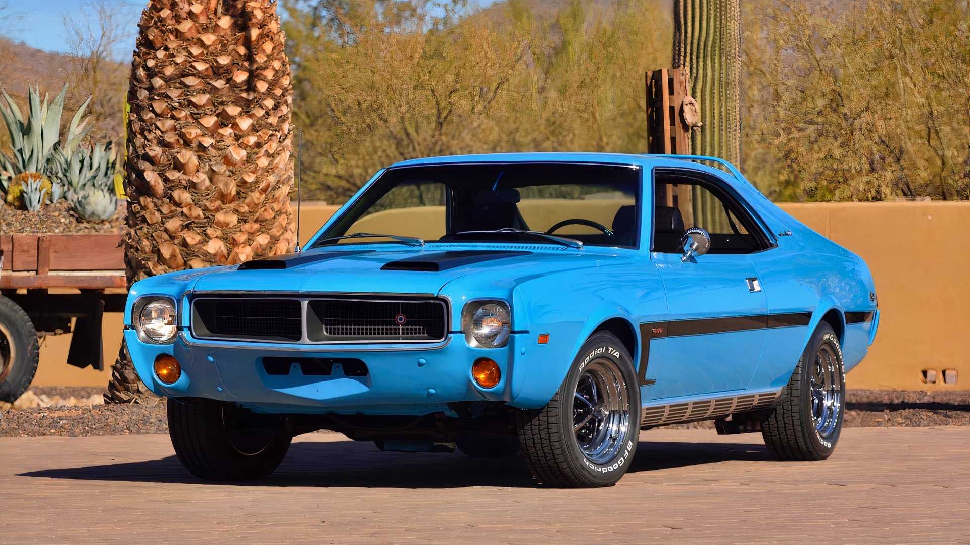 3/4 front view of 1969 AMC Javelin SST