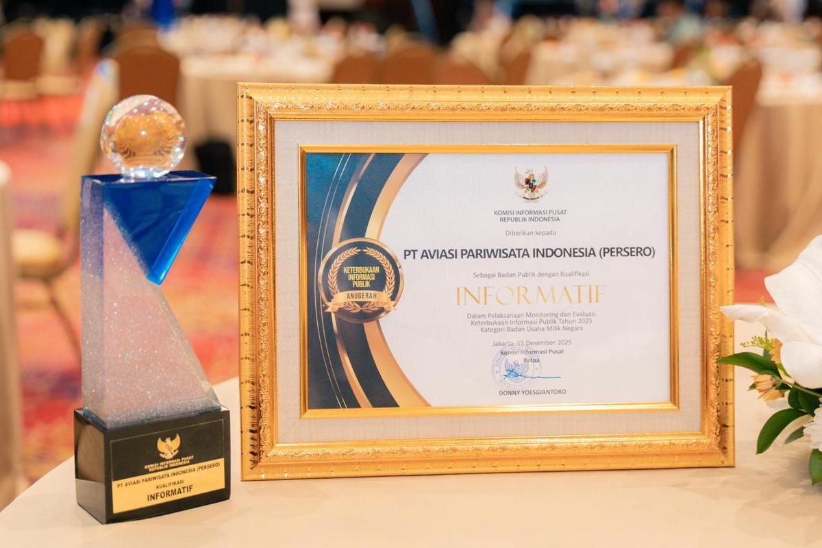 Skor Tinggi, InJourney Masuk 4 BUMN Paling Informatif