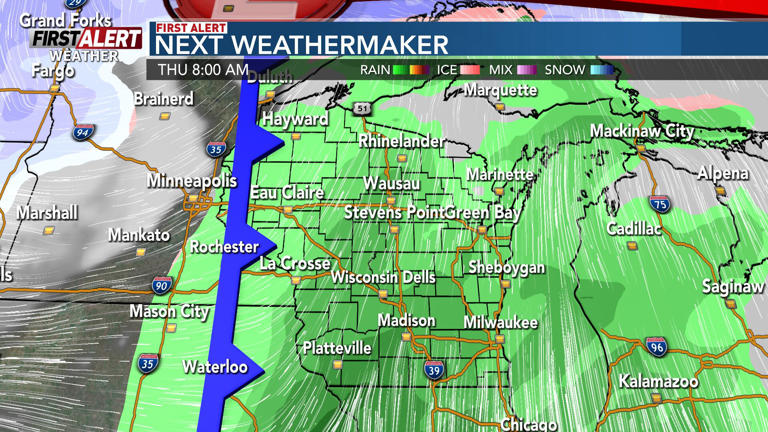First Alert rain & snow mix on Thursday