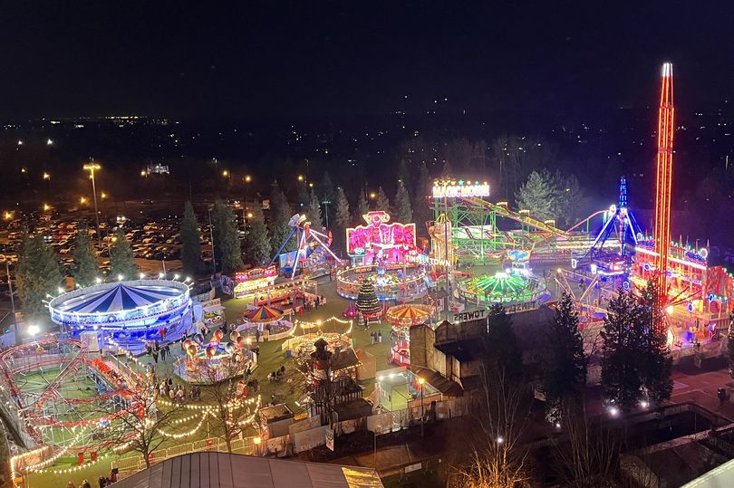 Christmas in full swing at Trafford Centre - prices for fair, ice rink ...
