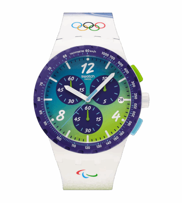 Swatch Snowy Slopes : Un modèle exclusif aux couleurs des Jeux ...