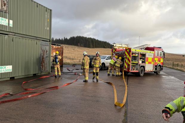 Counter-terrorism exercise at RAF Spadeadam base