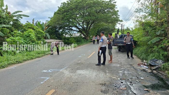 Kecelakaan mobil mencekam di Sungai Raya, kernet tenggelam