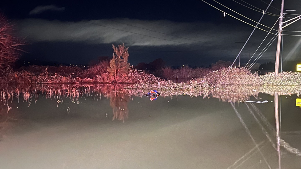 스노호미시 침수 도로 무리한 진입에 익사…30대 남성 참변