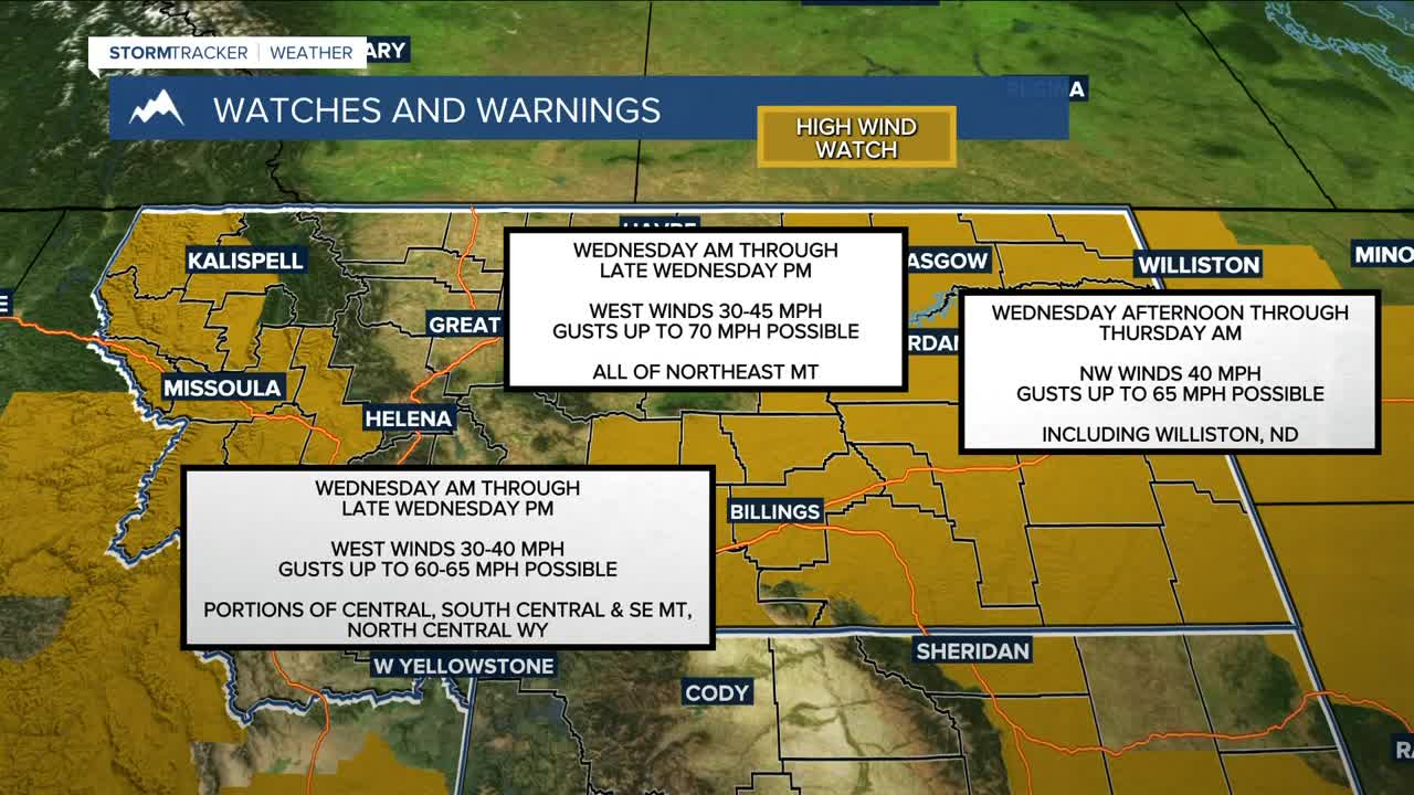 Q2 Billings area weather: Strong winds spreading across the area