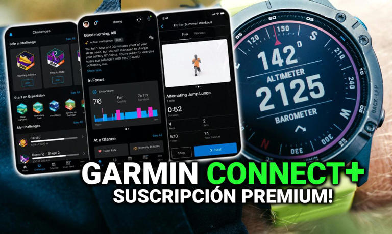 Qué es Garmin Connect Plus y qué ofrece su suscripción premium