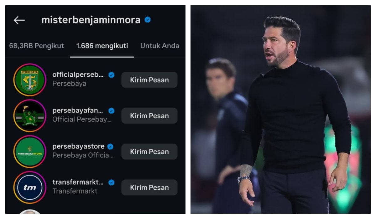 Heboh! Benjamin Mora Akan Bergabung dengan Persebaya Surabaya? Mantan Pelatih JDT Ini Ikuti Akun Res
