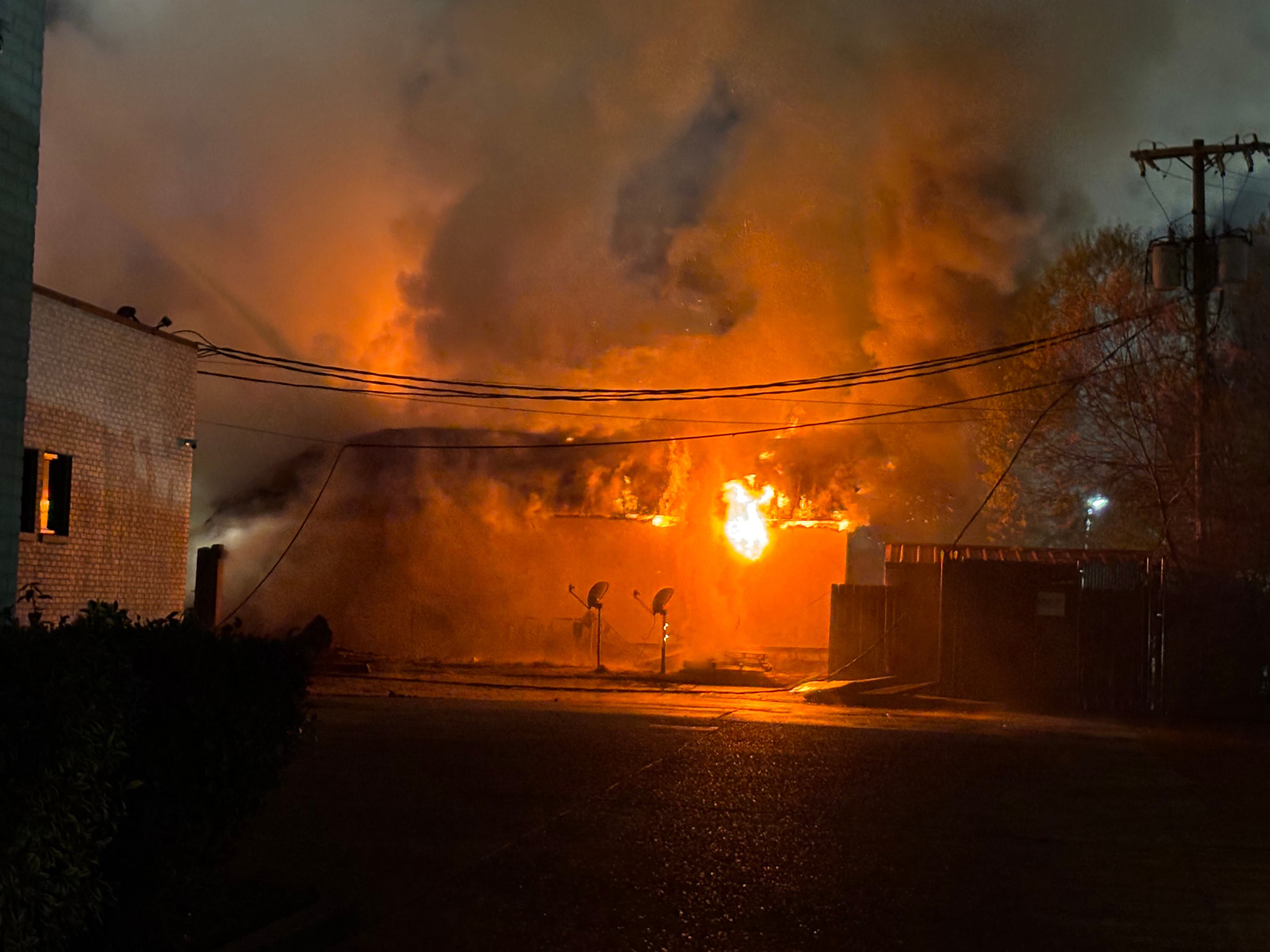 Popular Jackson sports bar catches fire overnight