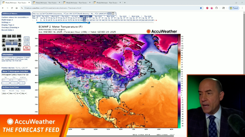 What could the weather be like for Christmas week?