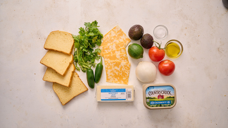 Stacked Tex-Mex grilled cheese recipe