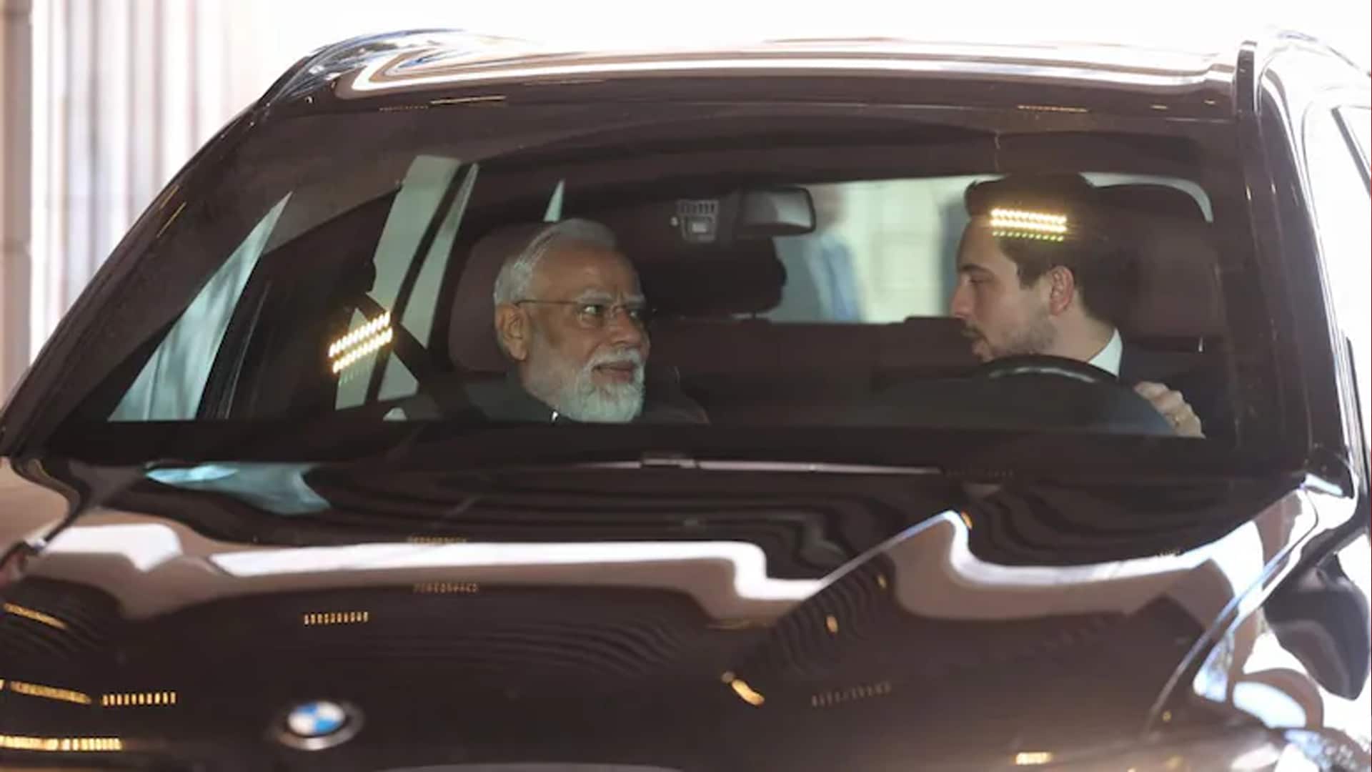 PM Modi's power drive: PM Modi driven by Jordan & Ethiopian prime ministers