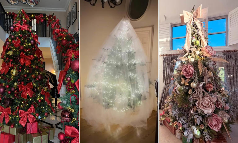 Celebrity Christmas trees ranked from tacky to tasteful - including ...