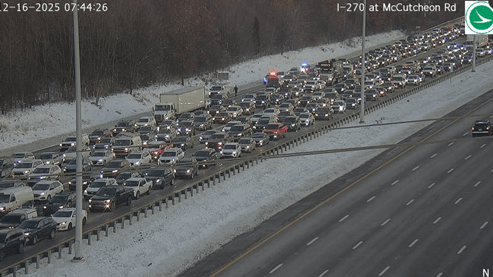 Traffic alert: I-270 south now closed at I-670 west following crash