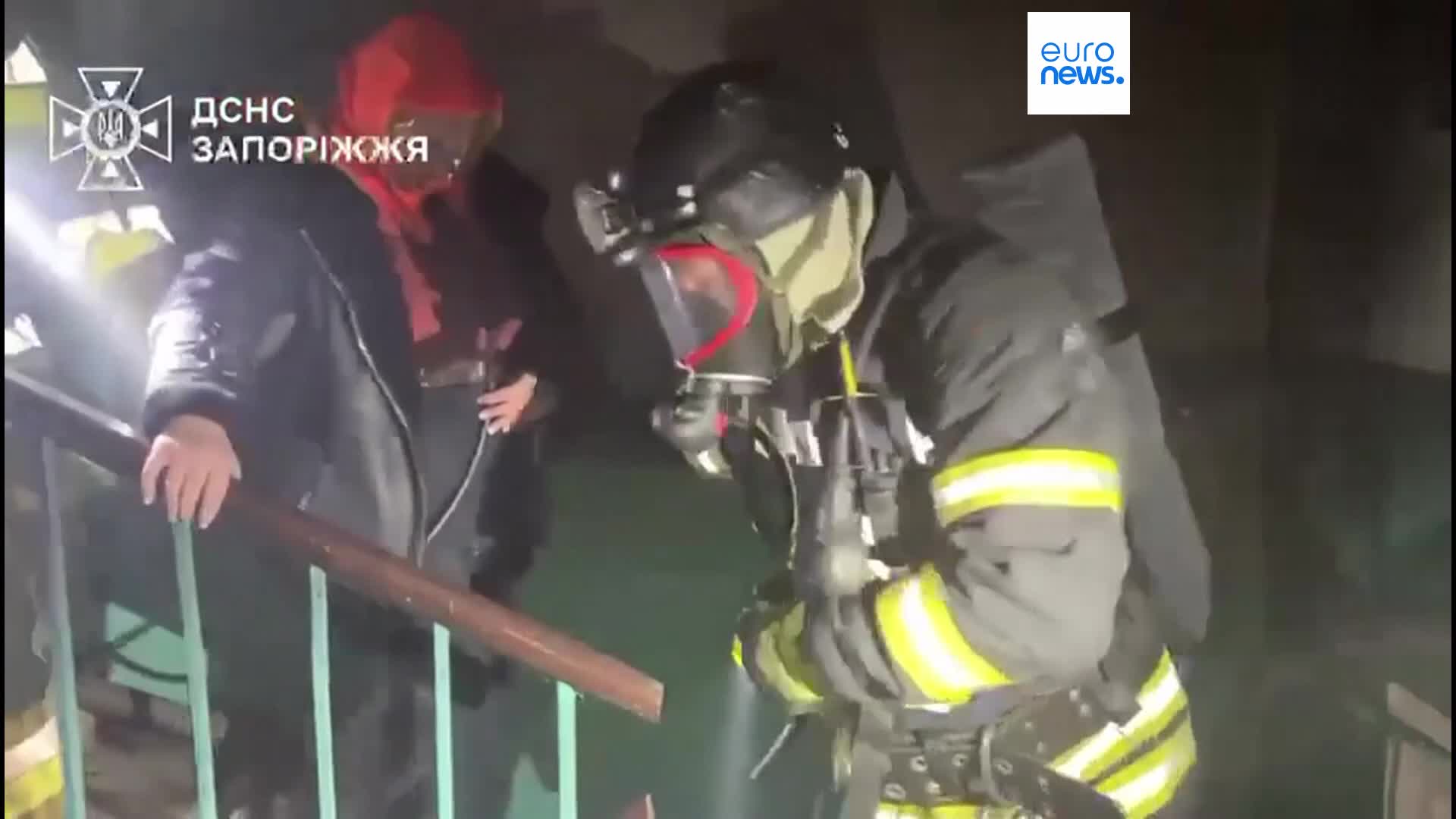 Russian drone strike hits Zaporizhzhia apartment block and injures three