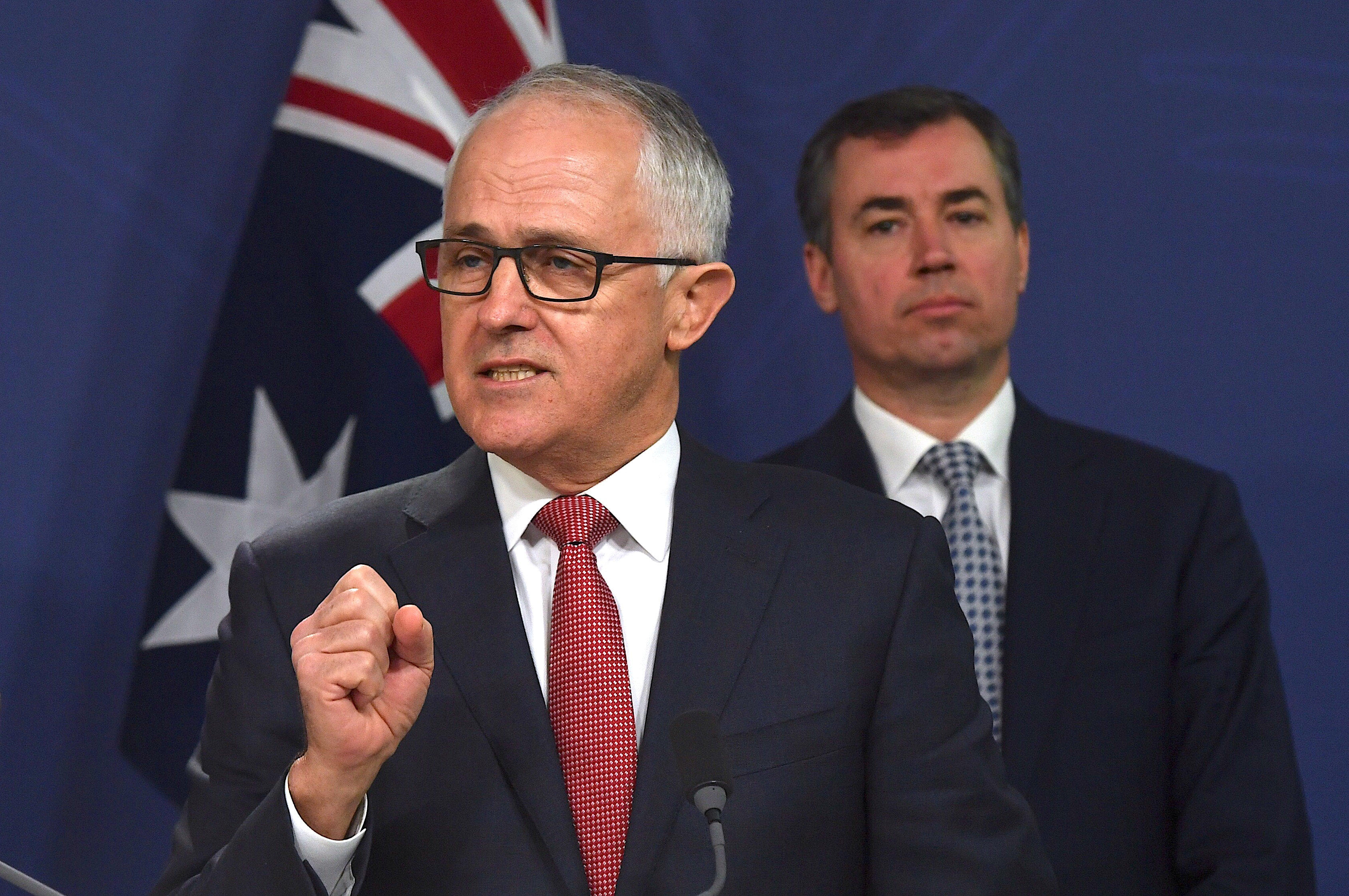 Australian Prime Minister Malcolm Turnbull speaks during a news conference in Sydney, Australia, in a July 30, 2017 file photo.  / Credit: AAP/Sam Mooy/via Reuters