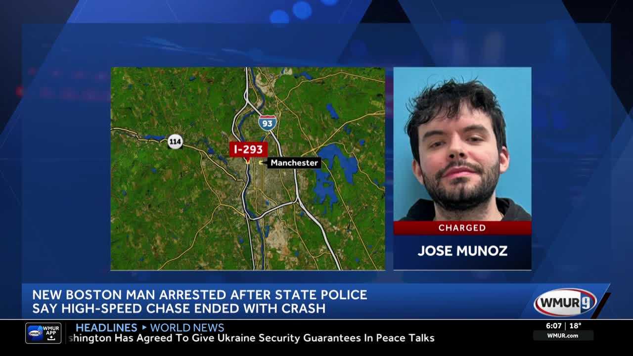 New Boston man accused of driving 123 mph on I-293, leading police on ...