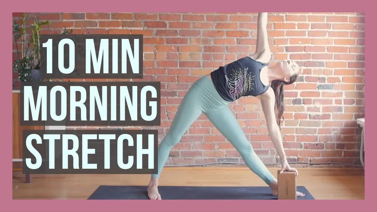 10 min full body morning yoga - deep total body stretch