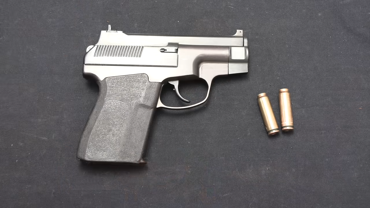 Soviet handgun designed to fire in total silence