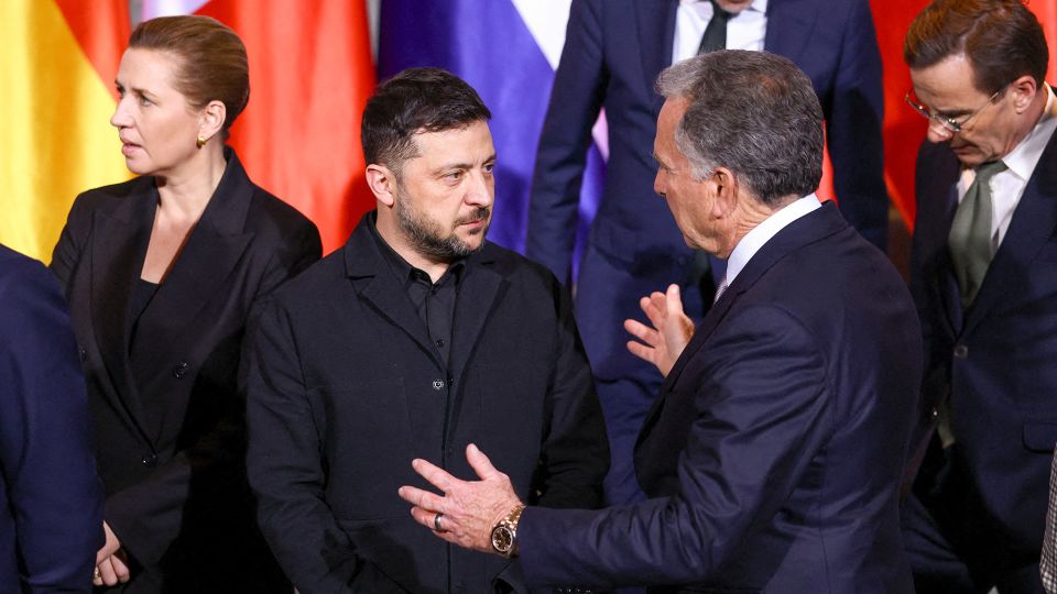 Zelensky meeting with European leaders in Netherlands