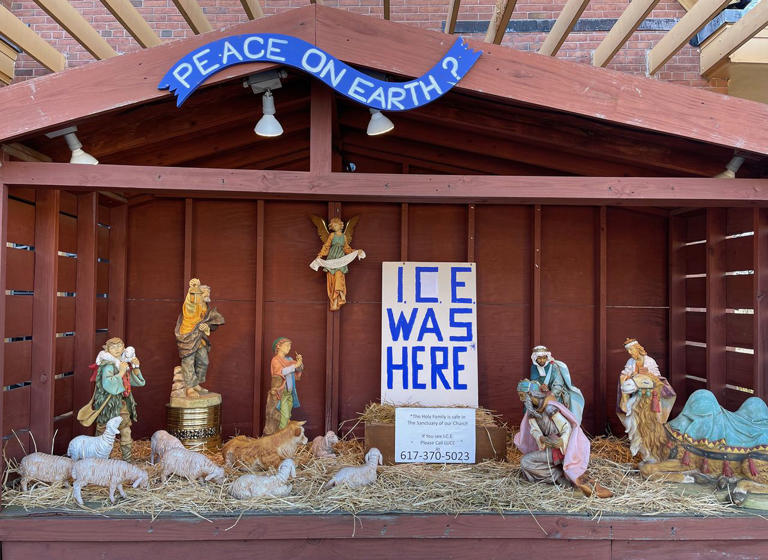 Baby Jesus with zip-tied wrists and Mary in a gas mask: Why some ...
