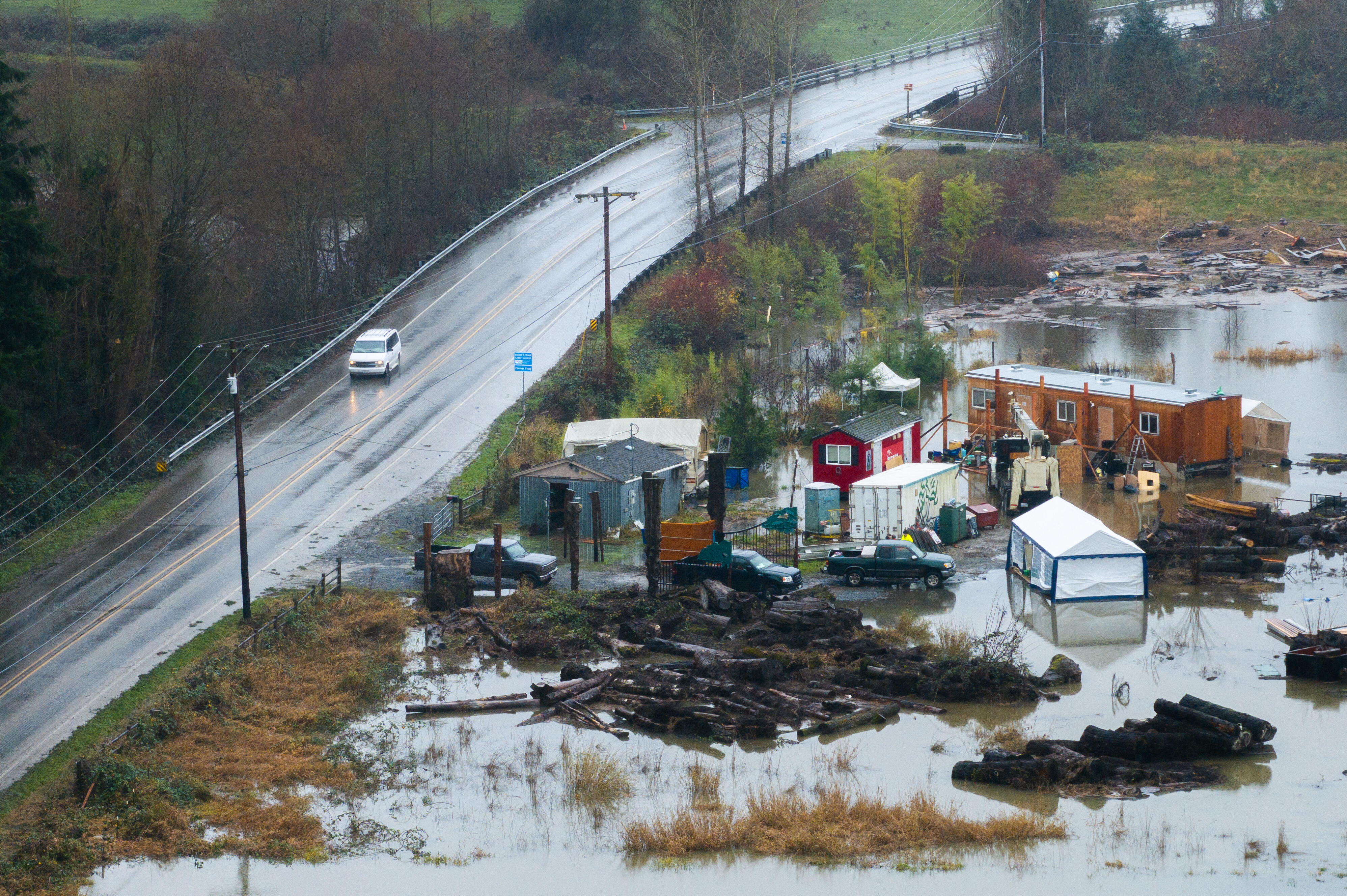 Evacuations ordered in Washington state after floods cause 2nd levee breach