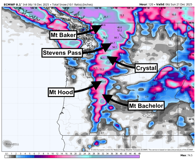 60 inches of snow forecasted out West—Is winter finally here?