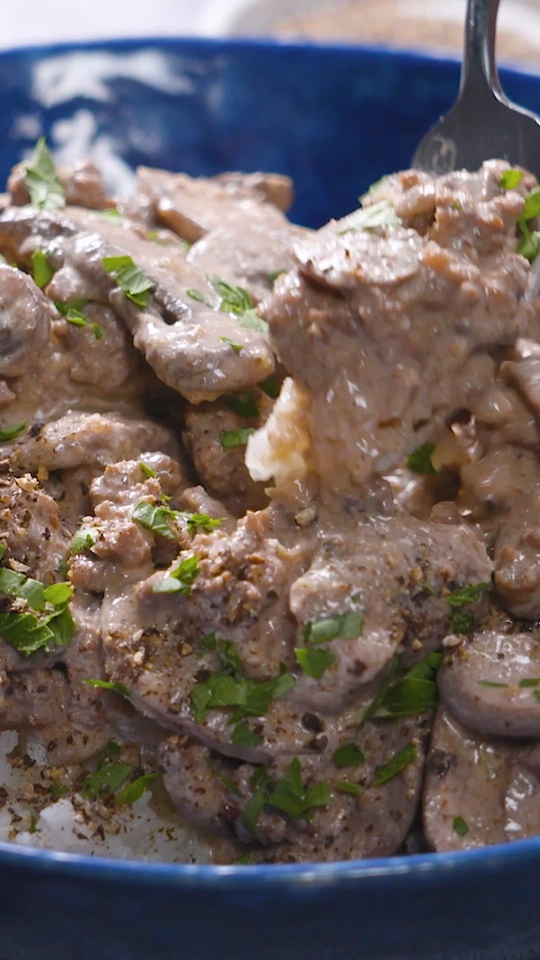 Keto beef stroganoff