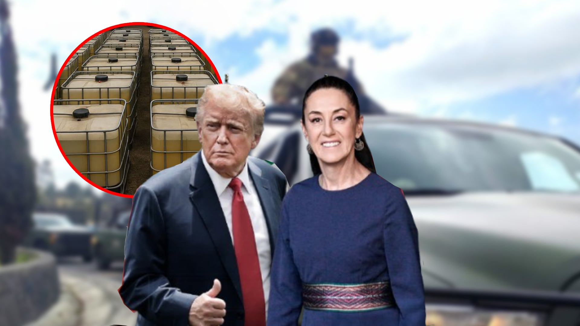 Donald Trump y la presidenta Claudia Sheinbaum, presidente de México y Estados Unidos, países que han acordado una alianza para combatir el huachicol fiscal entre sus fronteras. | AP