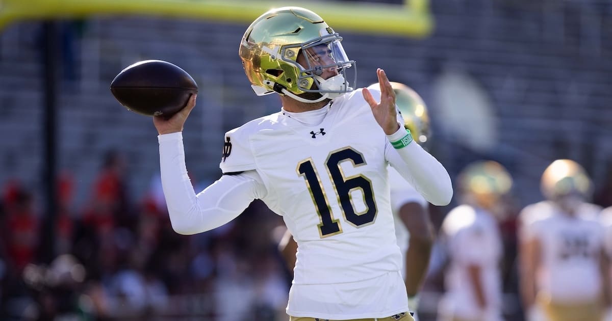 Notre Dame QB Anthony Rezac plans to enter NCAA transfer portal