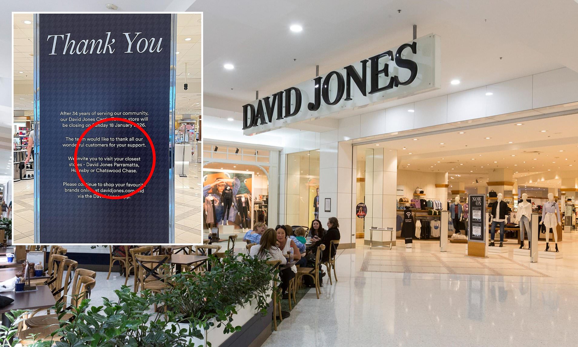 David Jones announces shock store closures after more than 30 years ...