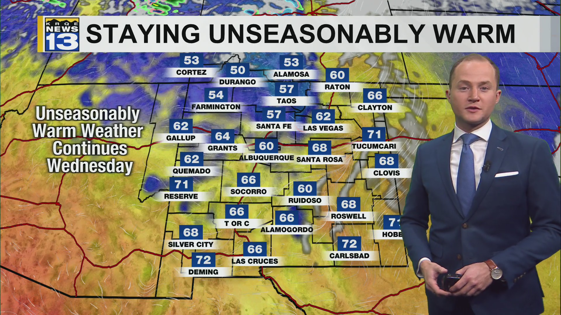 Stretch of record warm weather continues across New Mexico