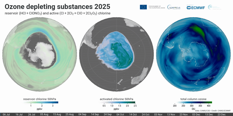 Satellite Sentinel-5A captures startling new images of Earth’s ozone hole