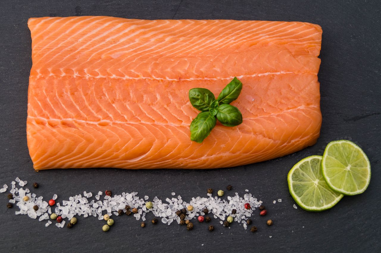 An image of fresh salmon