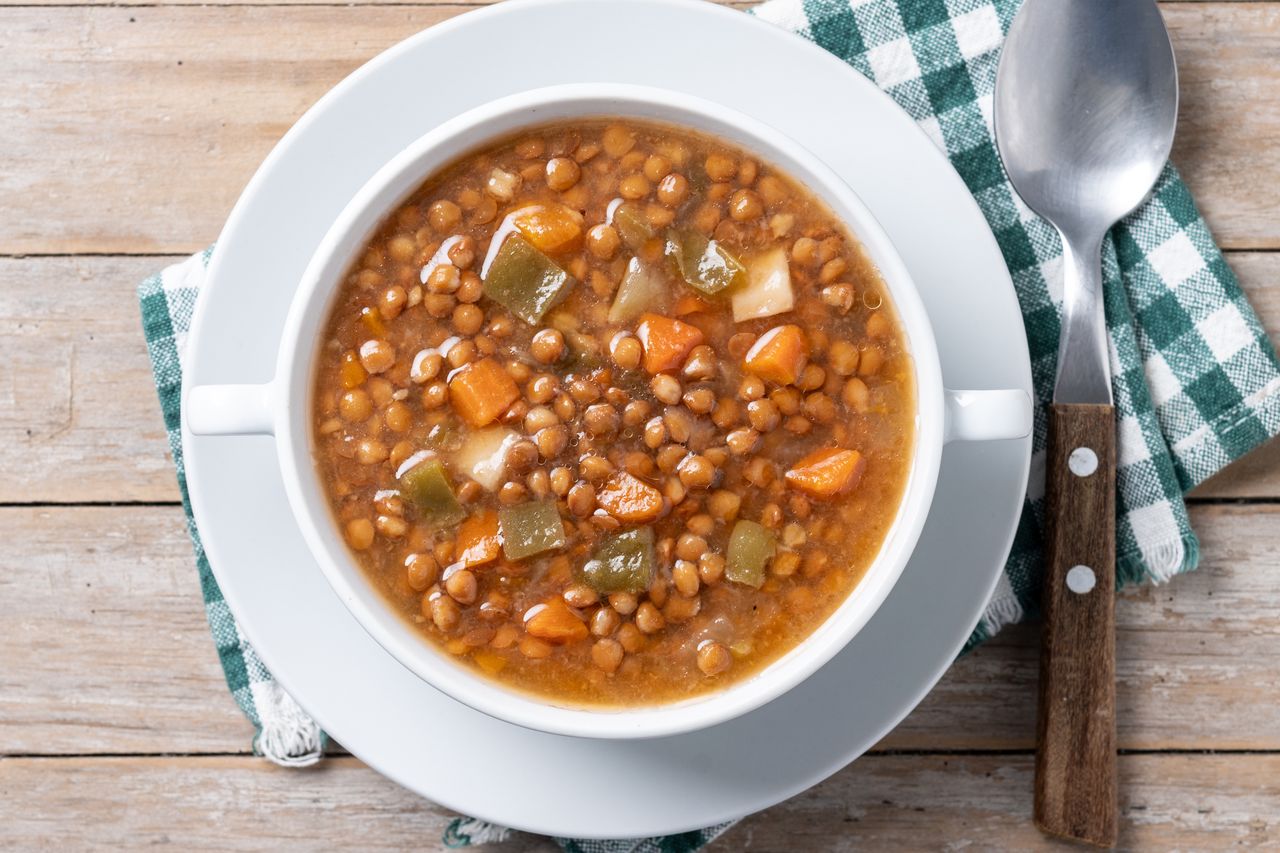 An image of lentil soup