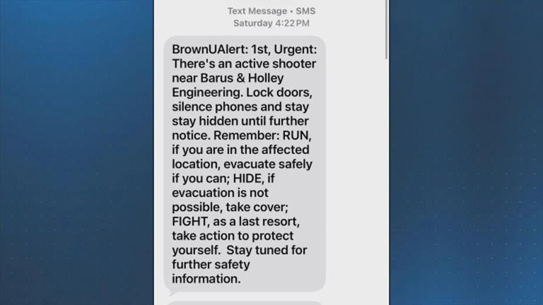 Student shares initial alert sent out to students during shooting at ...