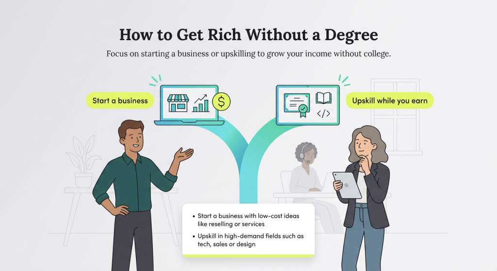 Rich withouth a degree graphic