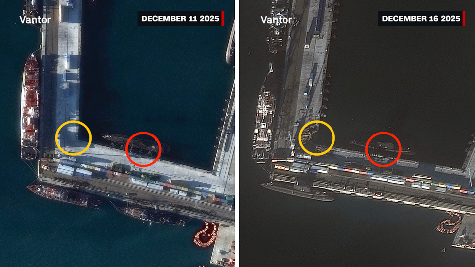 In a first, Ukraine says it struck Russian submarine in Black Sea port with underwater drones<br><br>