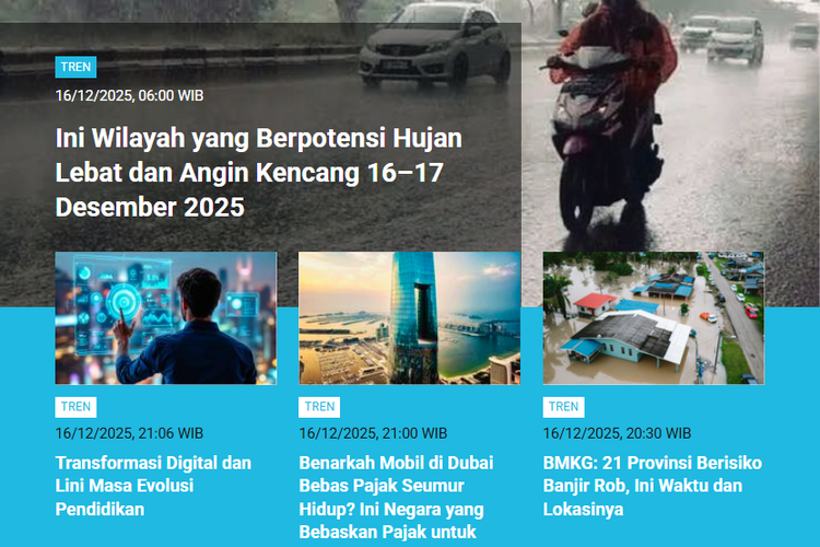 Wilayah Hujan Lebat Hari Ini | Kondisi Kasus Resbob