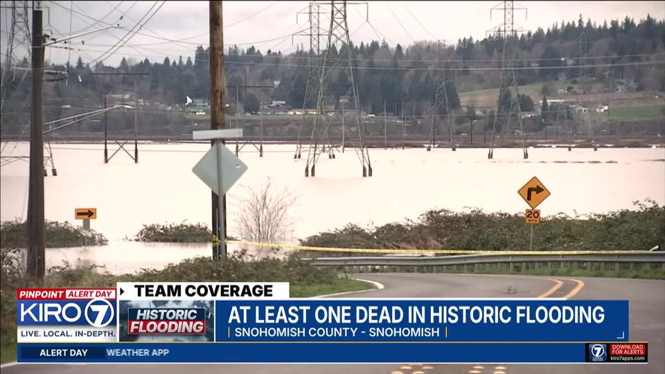 Video: At least one dead in historic flooding