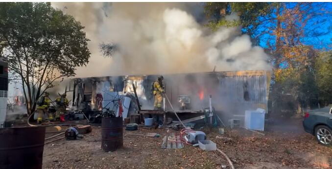 TFD: No one injured after Leon County mobile home catches fire Tuesday ...