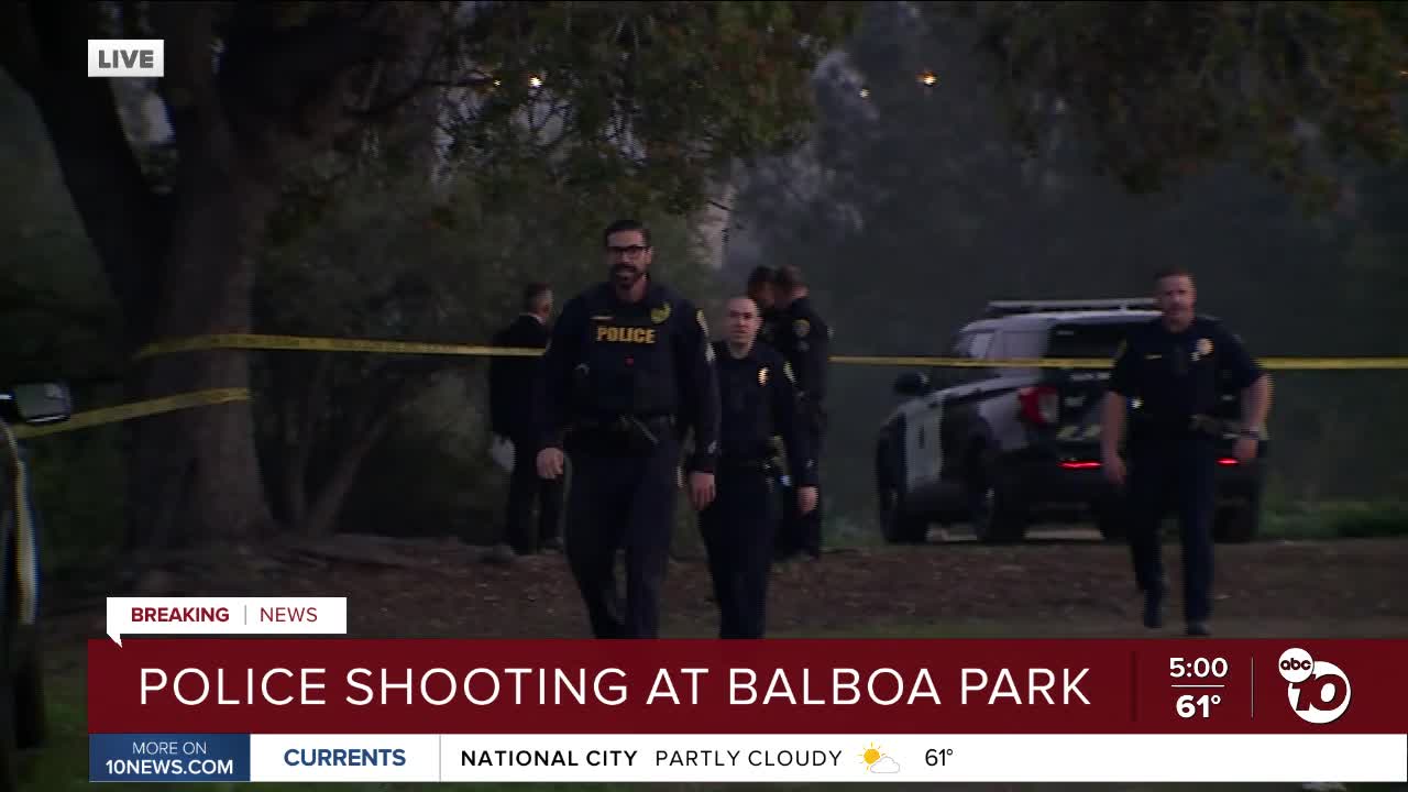Suspect injured following officer-involved shooting in Balboa Park