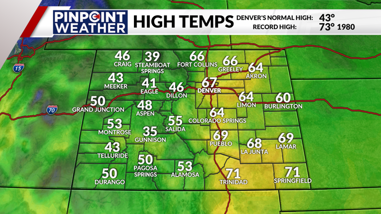Denver weather: Strong wind and increased fire danger Wednesday
